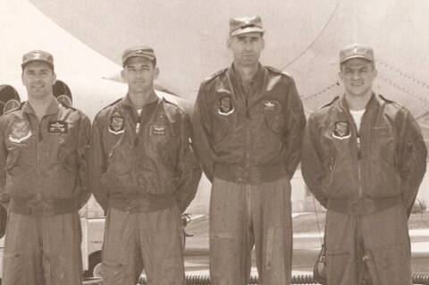 Major Brzozowski and the crew