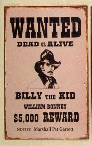 Billy the Kid reward poster